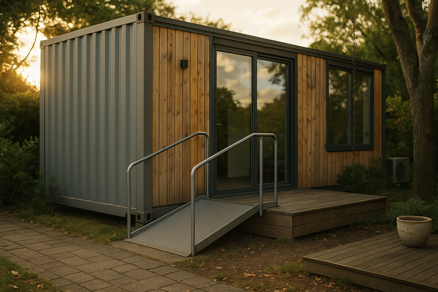 Informationen zu seniorengerechten 60 qm Wohncontainern mit Komfort
